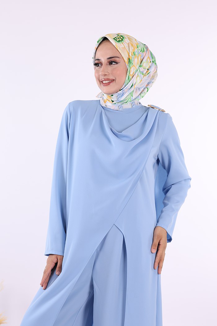 gold buckle tunic & trouser set