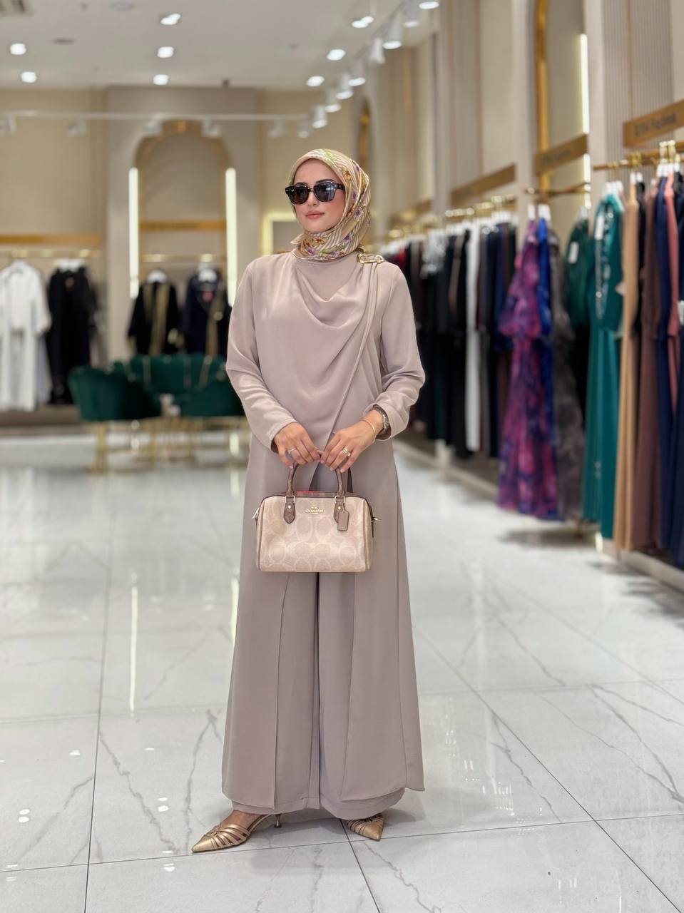 gold buckle tunic & trouser set