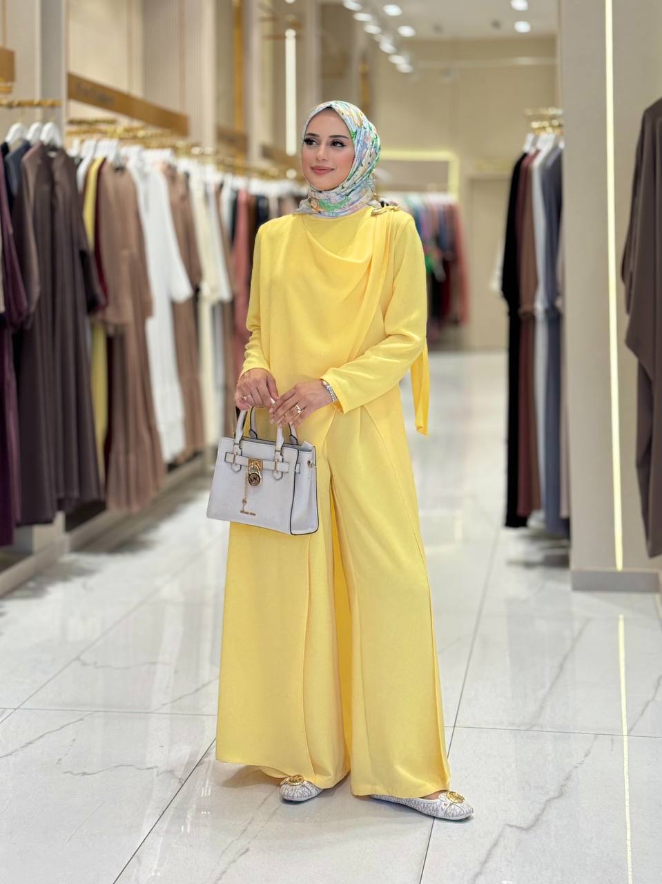 gold buckle tunic & trouser set