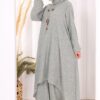 luxury asymmetric linen tunic & pants set
