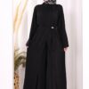 luxury brooch detail abaya & jumpsuit set