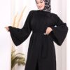 luxury brooch detail abaya & jumpsuit set