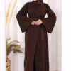 luxury brooch detail abaya & jumpsuit set