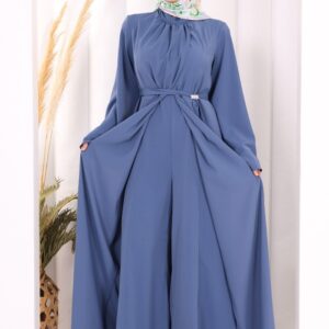 luxury brooch detail abaya & jumpsuit set