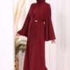 luxury brooch detail abaya & jumpsuit set
