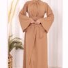 luxury brooch detail abaya & jumpsuit set