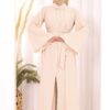 luxury brooch detail abaya & jumpsuit set